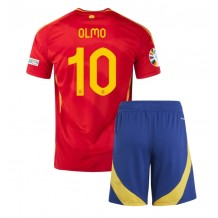 Spania Dani Olmo #10 Hjemmedraktsett Barn EM 2024 Kortermet (+ Korte bukser)